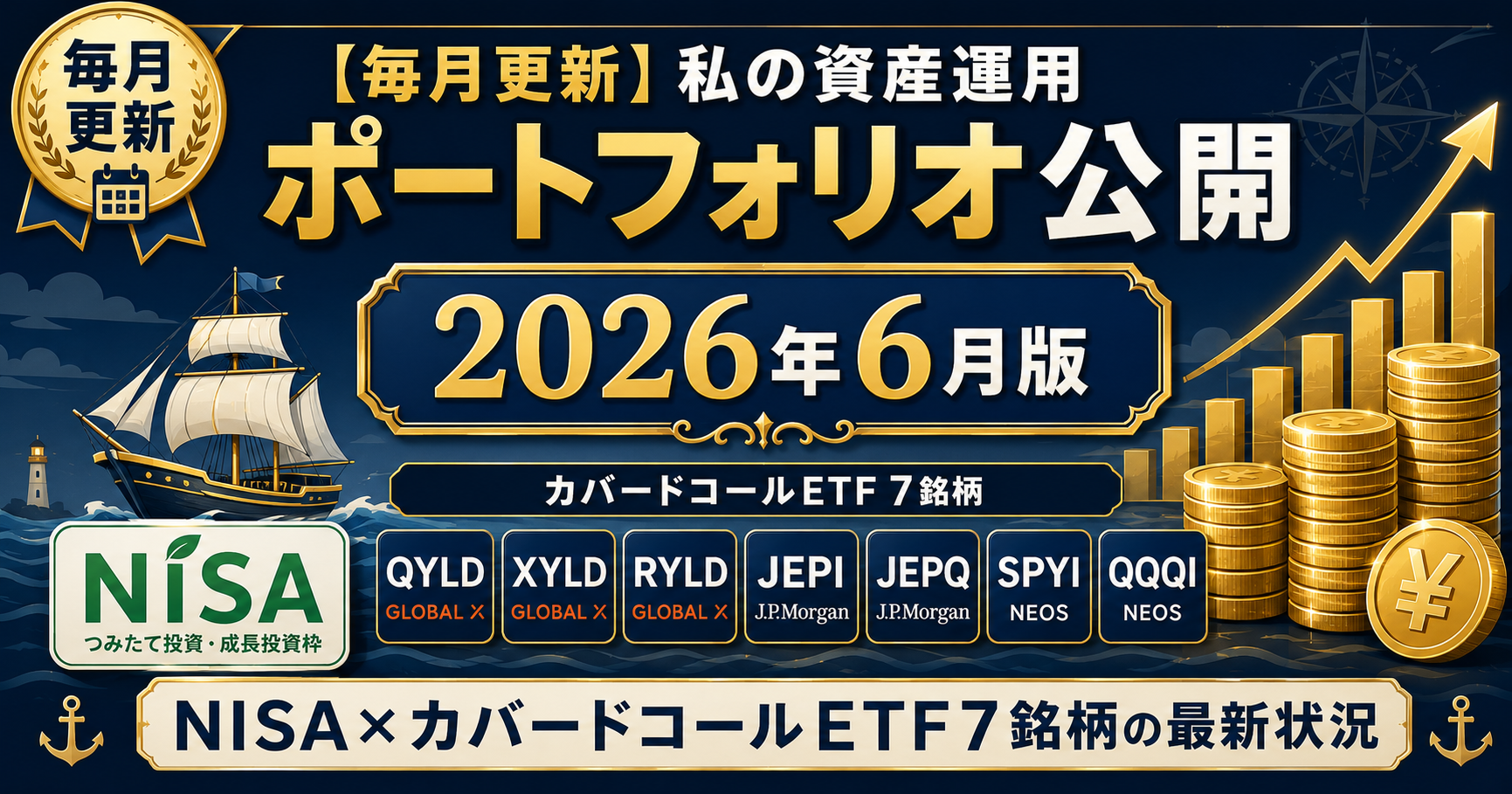 私の資産運用ポートフォリオ公開2026年6月版アイキャッチ