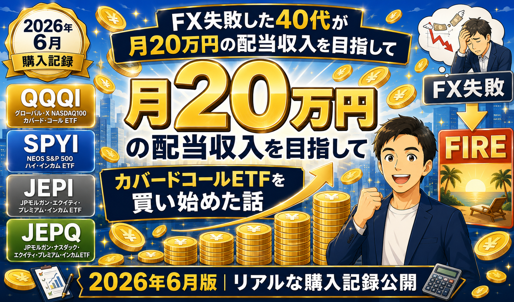 FIRE達成ロードマップ：月20万円配当収入への進捗
